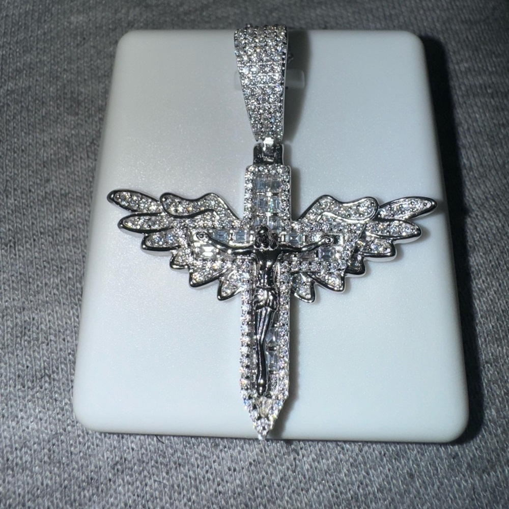 Silver Angel Wing Pendant